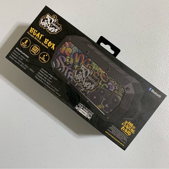 The 50th Anniversary of Hip-Hop Bluetooth Beat Box Portable Wireless Speaker-NIB - Picture 6 of 8